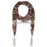Top Sale Funny Tetris Printing Scarf, Crumpled Scarf thumbnail-4