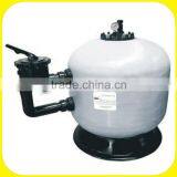 Side mount swimming pool fiberglass sand filter