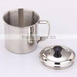 Stainless Steel Tableware Mug With Lid thumbnail-1