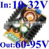 dc dc step up voltage converter 12v 14v 16v 18v 19v to 60v 64v 72v 84v high voltage regulator transformer