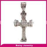 Latest Fashion Top Quality Stainless Steel Cross Diamond Pendant Jewelry thumbnail-1