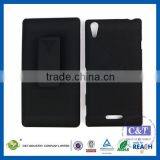 C&T New Coming Promotion Belt Clip Kickstand Hybrid Plastic Hard Case for Sony t3 thumbnail-1