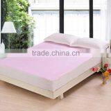 Luxury Pink Wholesale Cotton Terry TPU Knitted Flat Bed Sheet