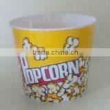 Retro Style Popcorn Bowl Large Plastic Container, Reusable Tub Movie Theater Bucket
