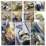 Batman Logo Pewter Keychain Superman Spider Man Mask Thor's Helmet Thor's Hammer Avenger Keychains Marvel Keychains thumbnail-2