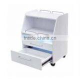 White Wooden UV Sterilization Beauty Nail Salon Trolley thumbnail-4