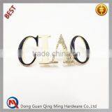 Custom Brand Logo Printed Decorative Handbag Metal Tags