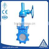 stainless steel manual bevel gear knife gate valve