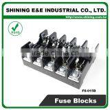 FS-015B 600V 10 Amp 5 Way Midget Type Din Rail Glass Fuse Holder thumbnail-3