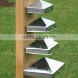Galvanized Steel Fence Post Cap thumbnail-1