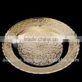 Table decoration gift item home decoration new design brass silver plated bowl