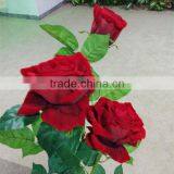 SJ1101502 Fabic Silk Red Rose Wholesale Flowers thumbnail-2