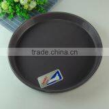 New Design Restaurant Ceramic Pizza Plate Wholesale Black Glazed Porcelain Round Plate thumbnail-2