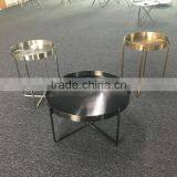 New Product Hotel Articles Metal Brass Brush Stainless Steel Coffee Table thumbnail-5