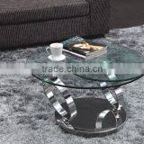 C8041 Movable Swivel Glass Coffee Table Models for Home Using thumbnail-3