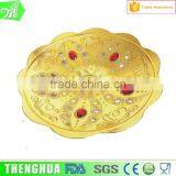 Silver Plastic Charger Plate Decorative Gilded Fruit Tray thumbnail-1