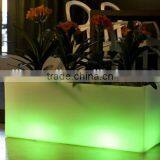 CE ROHS SGS Approved Home and Garden Decoration Plastic Colorful LED Flower Pot With Remote thumbnail-2