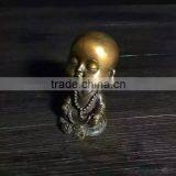 Wholesale Home Decoration Metal Brozne Baby Buddha for Sale thumbnail-3
