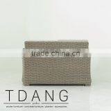 Palm Harbor K-D Wicker Sofa - Contemporary Rattan Furniture Bench. thumbnail-4