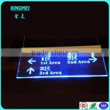 KM-FP27 Wall Hang Acrylic Sign Plate,Perspex Led Sign,Lucite Banner Stand thumbnail-2