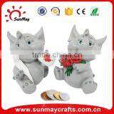 Polyresin Elephant Souvenir Coin Bank thumbnail-1
