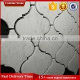 Popular Morden Lantern Shape Carrara Stone Mosaic Tile Kitchen Backsplash thumbnail-3