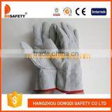 Hot Sales Nature White Short Welding Glove For EN388 thumbnail-1