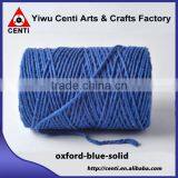 Wholeslae Oxford Blue Solid Cotton Twine Oxford Blue Solid Bakers Twine for Packing Gift thumbnail-1