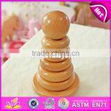 Creative Educational Baby Stacking Ring Toys Wooden Block Stacking Games for Kids W13D120 thumbnail-3