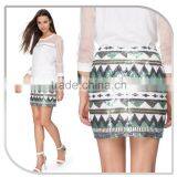 Young Ladies Geometric Pattern Slim Tight Sequin Penicl Skirt thumbnail-2