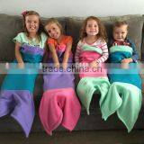 New Design Children's Super Soft Fleece Little Mermaid Tail Blanke Sleeping Bag HSD5765 thumbnail-1