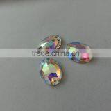 ab Color Oval Sew-on Crystal Lead Free Glass Bead Flat Back for Clothing thumbnail-3