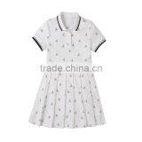New Summer School Girls' One-piece Dress 2017 Stamp Short Sleeve Dress thumbnail-3