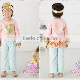 Hearts Printed Top & Pant Set Baby Clothing Set Red Valentine's Outfits Girl Valentine's Day thumbnail-3