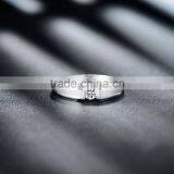 18K White Gold Engagement Men Platinum Diamond Ring thumbnail-5