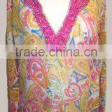 Printed Embroidered Beach Kurti thumbnail-1