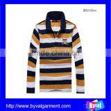 OEM100%Cotton Printed Sports Men Factory Price Custom Polo Shirts Stripe thumbnail-1