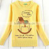 Latest Lovely Animal Letter Printed Crewneck Sweater for Girls thumbnail-3