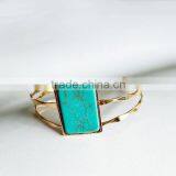 Zm35144a Latest Bangle Designs Simple Fashion Women Gold Plated Bracelet thumbnail-3