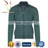 Men Zipper Cashmere Cardigan Sweater thumbnail-1