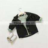 1-6 Years 2017 New Wholesale Autumn Kids Jacket Solid Red Yellow Black Pure Children Clothes thumbnail-4
