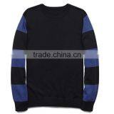 Navy Stripes Long Sleeve Fine Knit Crew Neck Cotton Sweater Pullover Male thumbnail-4