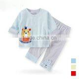 Baby Fasion Suits Cute Suits Baby T-shirt With Bear and Strip Pants thumbnail-2