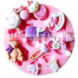 Baby Silicone Mold For Fondant Cake Chocolate Decorating Candy Pastry Mould thumbnail-1