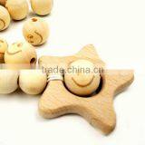 Round Ball SMILE FACE Bead Burnt Engrave Diy Accessory Wooden Craft thumbnail-4