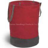 Round Design Folding Cotton Laundry Hamper thumbnail-1