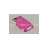 Hard Shell Case for iphone 4g outer box TPU 2 layers Avon pink waterproof
