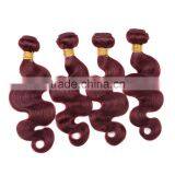 Wholesale China Body Wave Color 99j Hair Weave Red Braiding Hair thumbnail-5