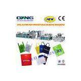 Auto Recycled Non Woven Bag Making Machine , Handle T-shirt Bag Machines