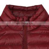 100% Polyester Filling Red Custom Winter Nylon Padding Jacket for Men thumbnail-4
